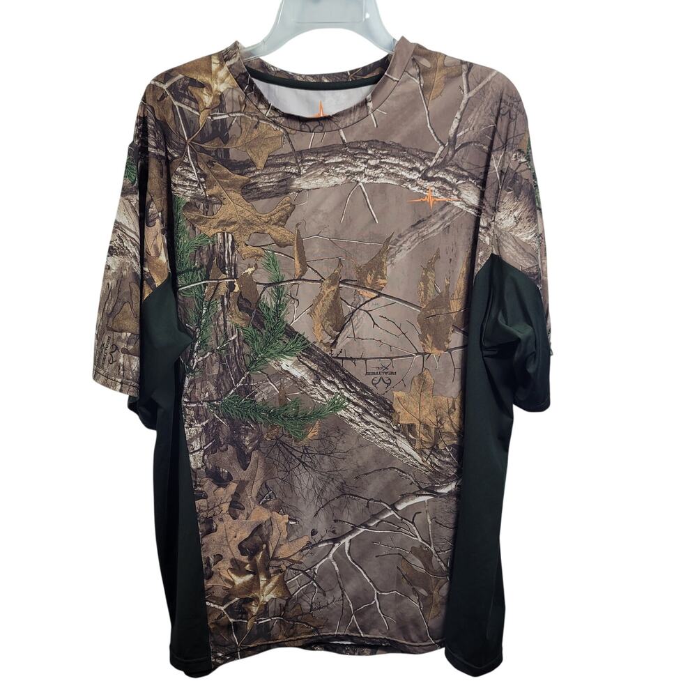 Habit Men's Green Camouflaged Performance T Shirt Size XL 51926-1360